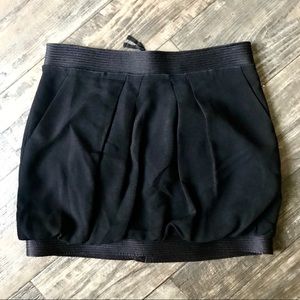 BCBG Max Azaria Black Bubble Skirt 0